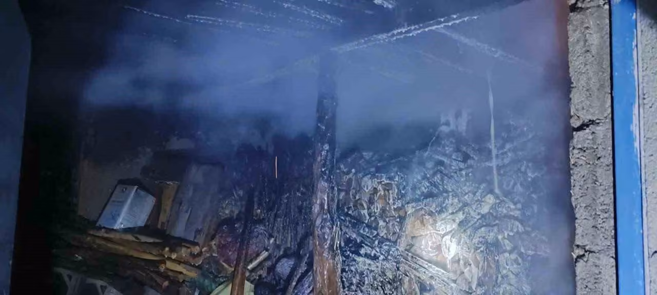 Burdur’da ahırda çıkan yangın itfaiye ekiplerince söndürüldü