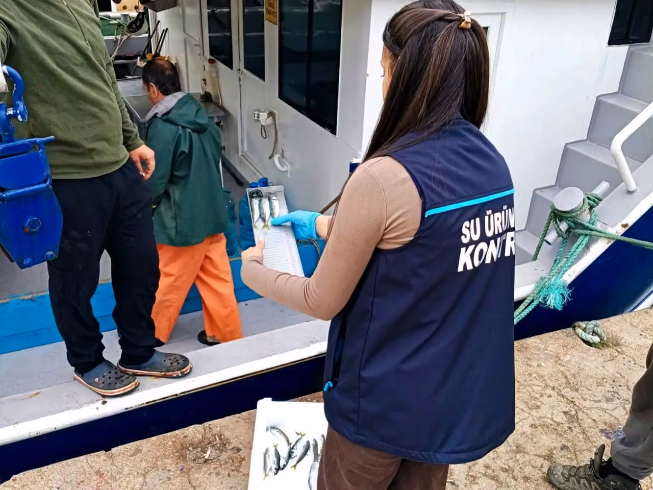 Demirköy’de balıkçı teknelerinde su ürünleri denetimi
