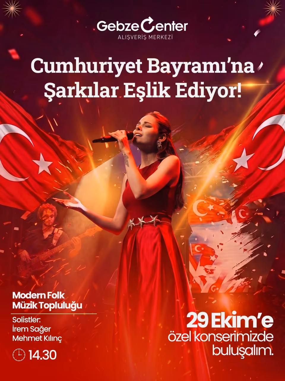 Gebze Center’dan Cumhuriyeti’nin 103’üncü yılına özel kutlama