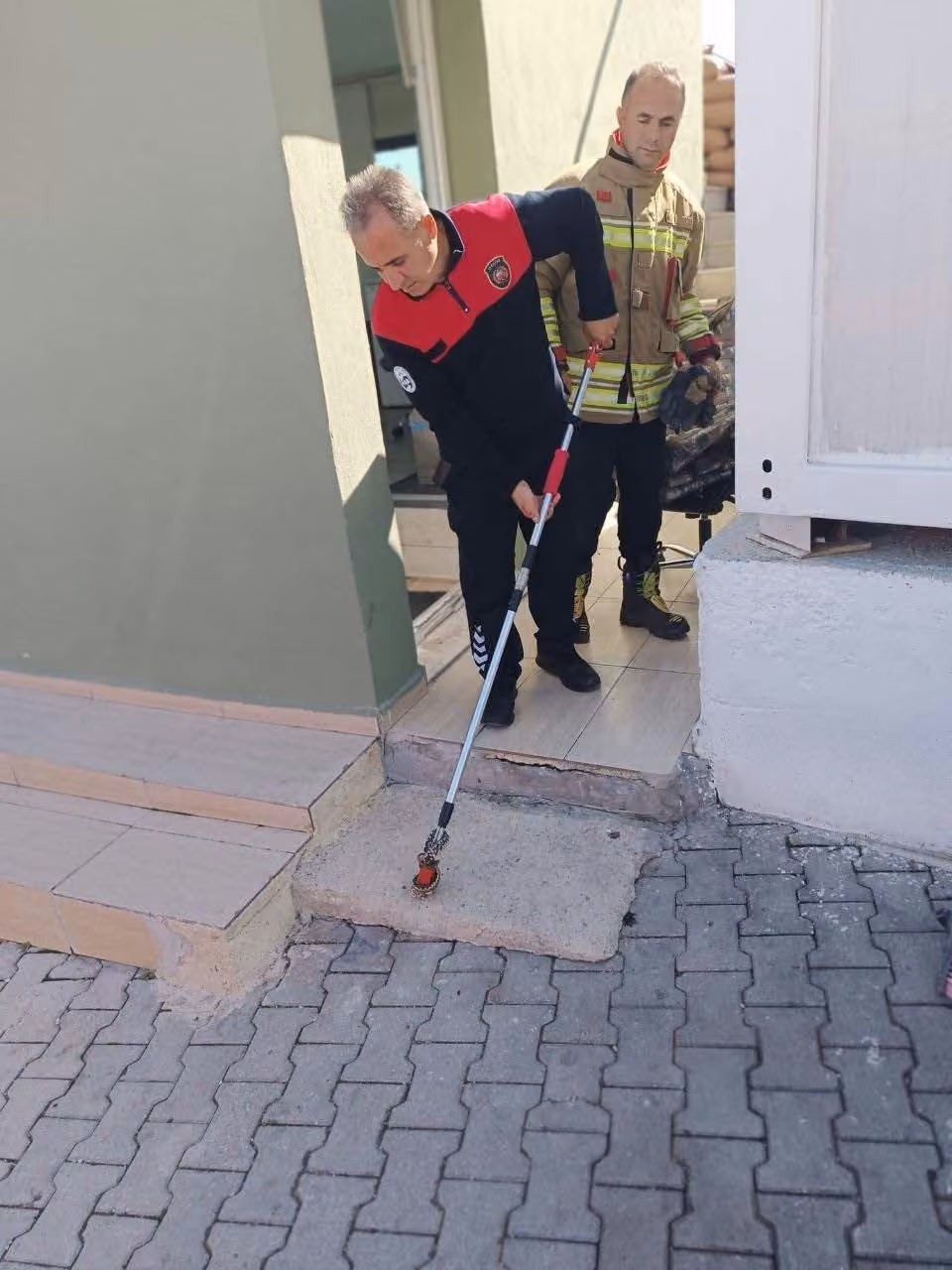 Yayladağı’nda yerleşim yerinde görülen yılan doğaya bırakıldı