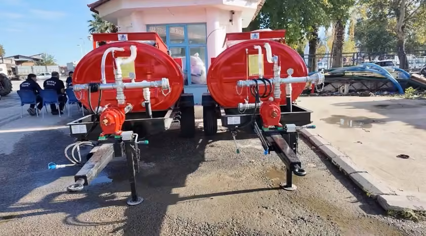 Sarıgöl’de iki mahalleye yangın tankeri desteği