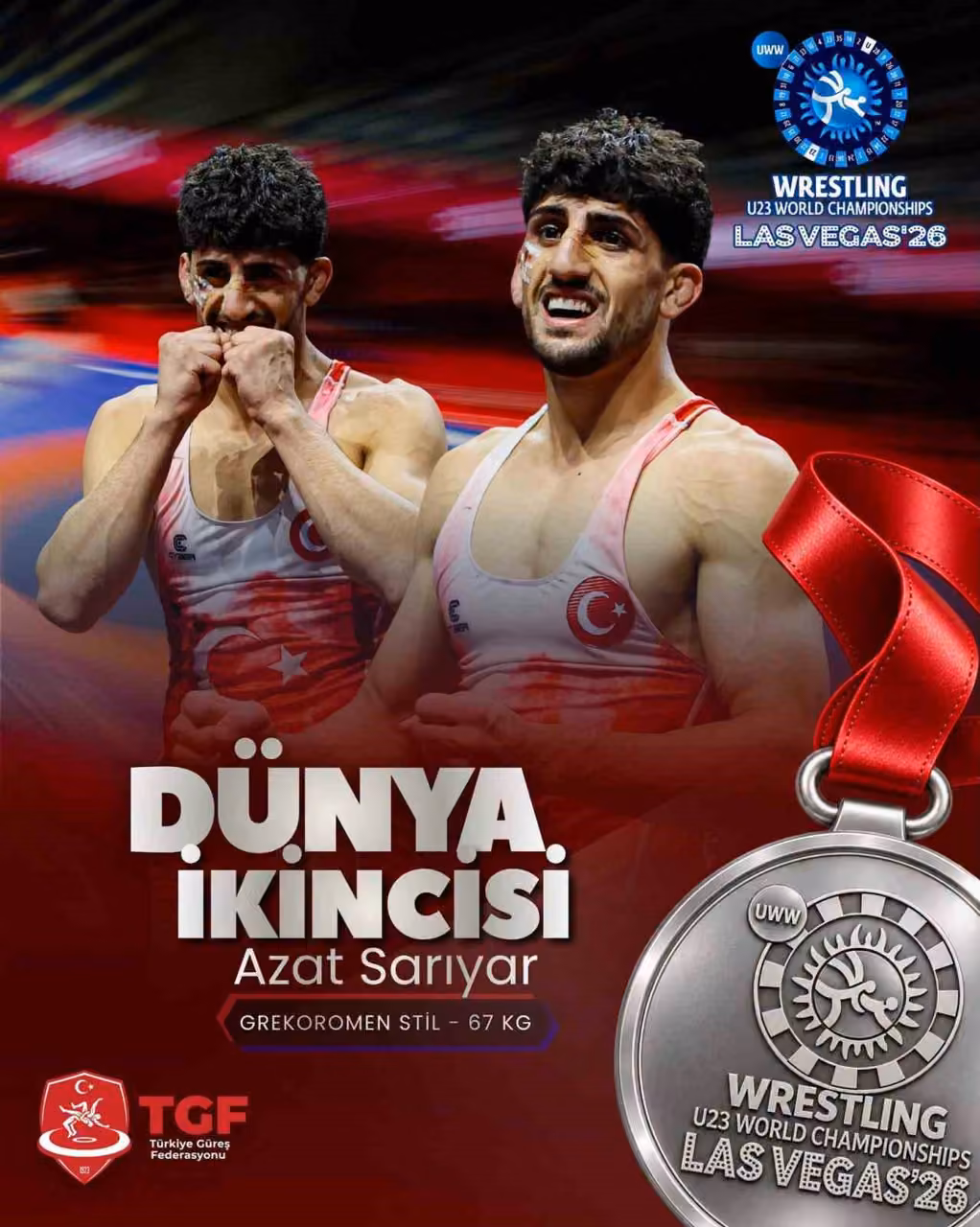 Kayserili Azat Sarıyar, dünya İkincisi oldu