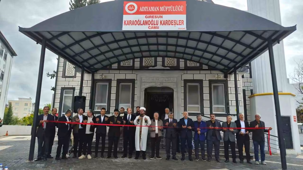 Adıyaman’da Giresun Karaoğlanoğlu Kardeşler Camisi ve Kur’an kursu açıldı