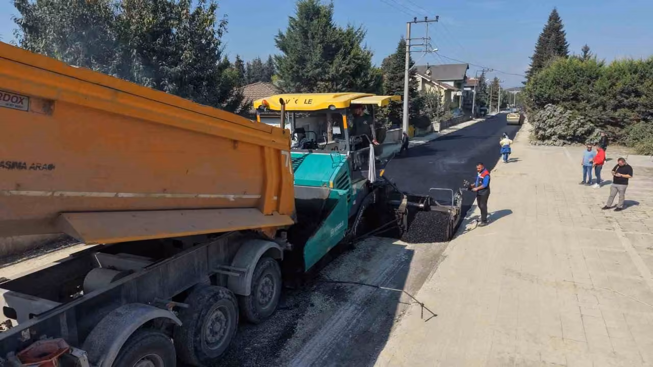 Düzce’de alt yapı sonrası asfalt