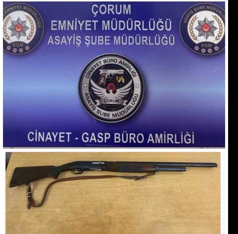 Çorum’da asayiş uygulamalarında silah ve uyuşturucu madde ele geçirildi