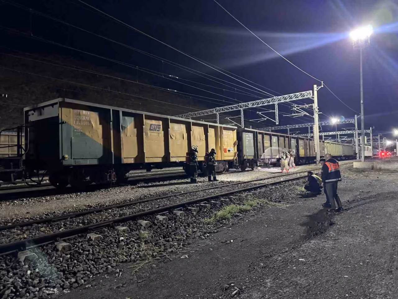 Yük treninde kimyasal sızıntı alarmı