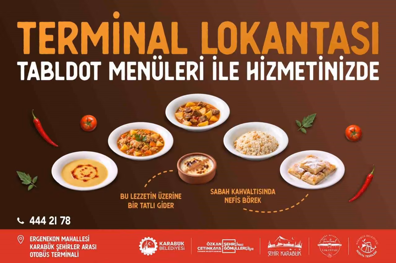 Karabük Belediyesi Terminal Lokantası’nda tabldot menü dönemi