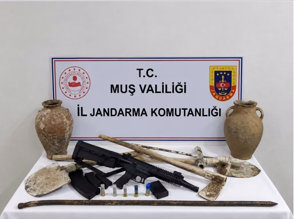 Muş’ta kaçak kazı operasyonu