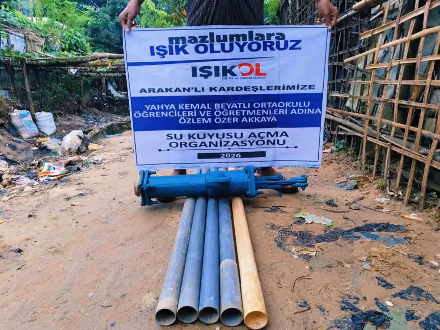 Kayserili küçükler Arakan’a ‘bir damla su’ oldu