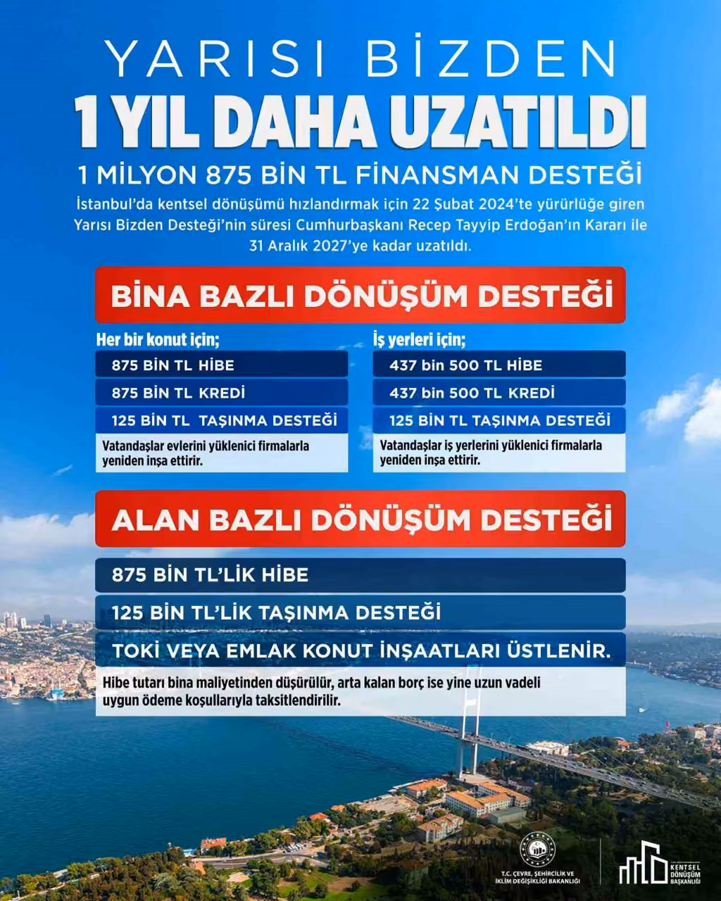 Yarısı bizden kararı Resmi Gazete’de yayımlandı