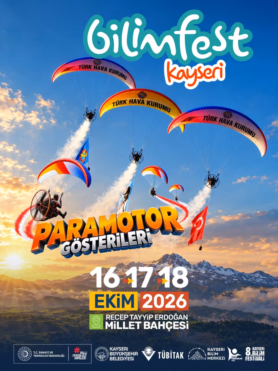 BİLİMFEST Kayseri’de havacılık ve gökyüzü şöleni yaşanacak