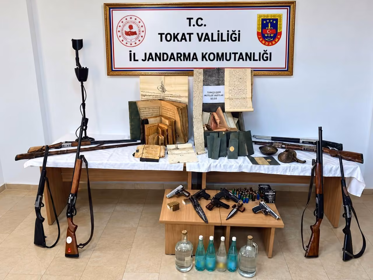 Tokat’ta tarihi eser ve silah kaçakçılığı operasyonu: 6 gözaltı