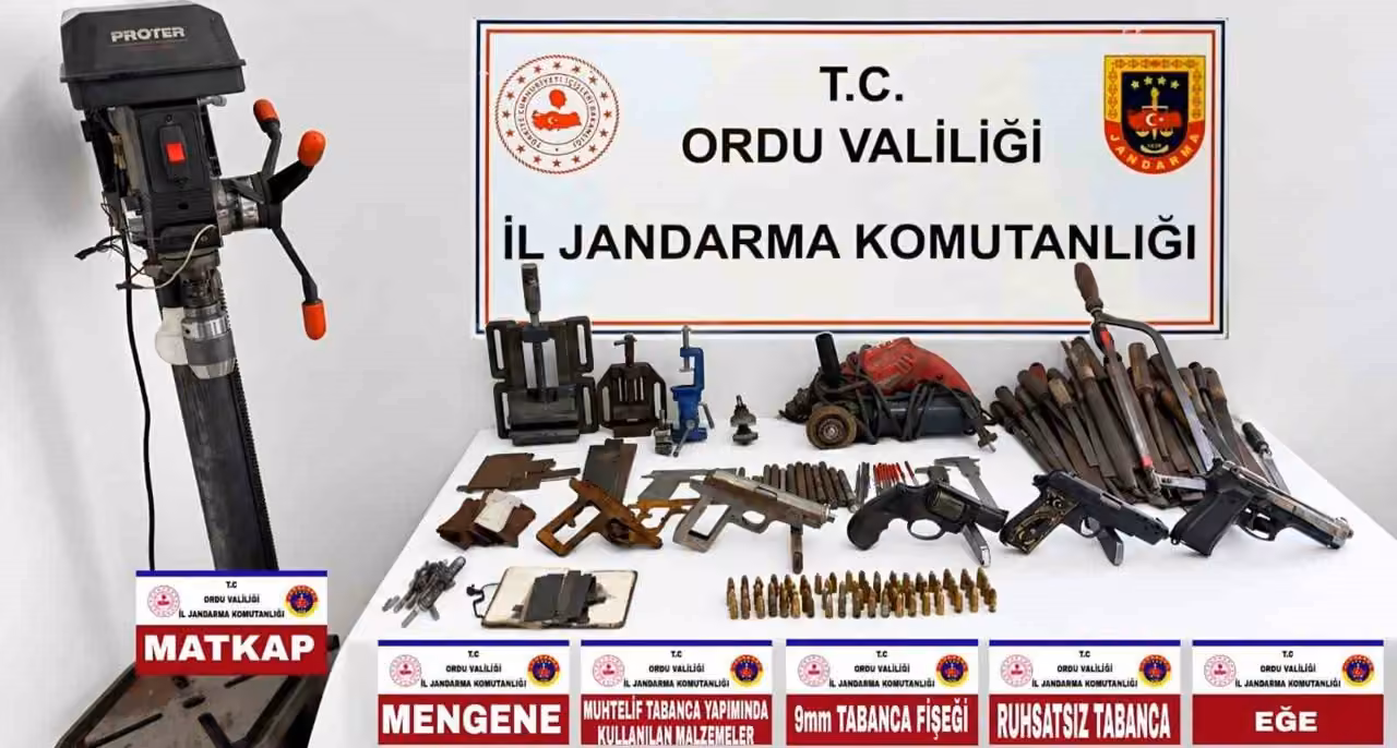 Ordu’da jandarmadan silah operasyonu: 2 tutuklama