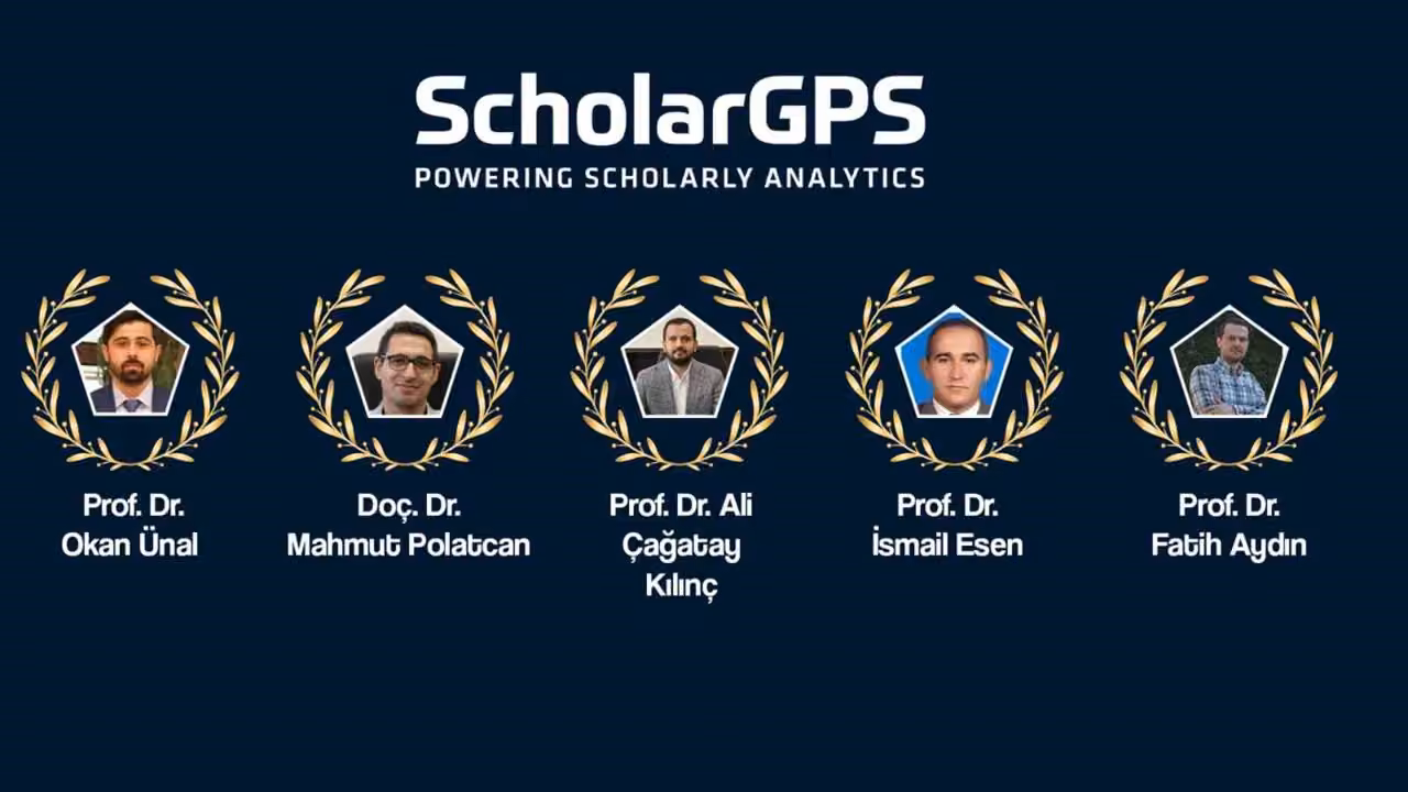 KBÜ’den beş akademisyen ScholarGPS’in dünyanın başarılı bilim insanları listesinde