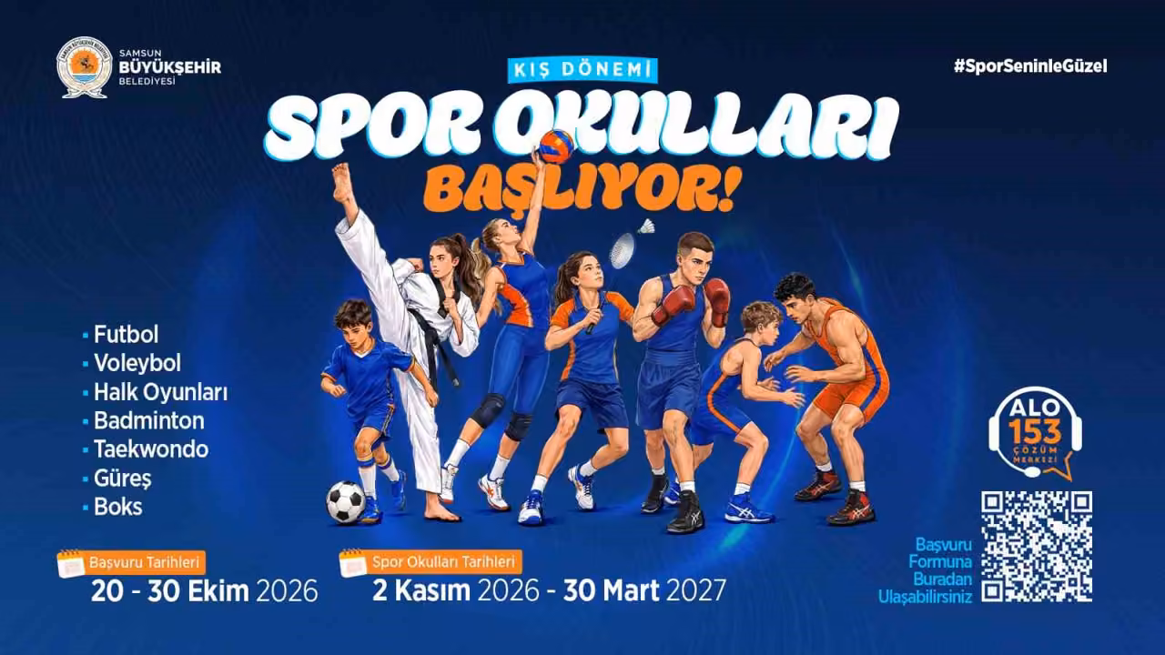 Samsun’da Kış Spor Okulları’nda başvurular başladı