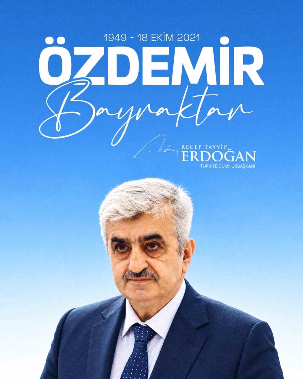 Cumhurbaşkanı Erdoğan, Özdemir Bayraktar’ı vefatının 5’inci yılında andı