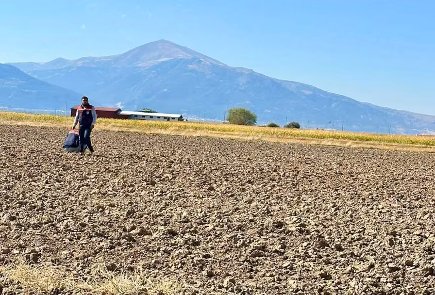 Bolvadin’de tarım arazileri tespit çalışması sürüyor