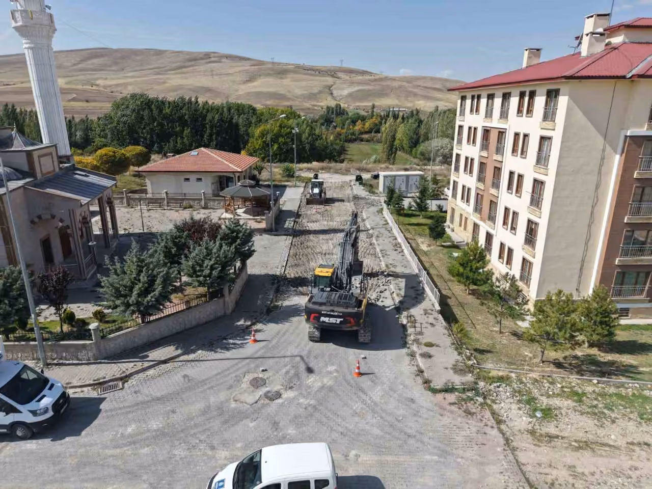 Bünyan’da TOKİ Yolu’nun yapım çalışmalarına başlandı