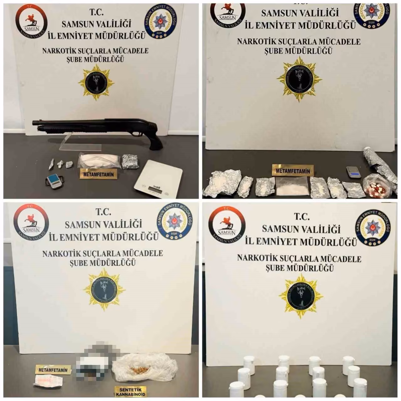 Samsun’da uyuşturucu operasyonu: 10 şahsa adli işlem