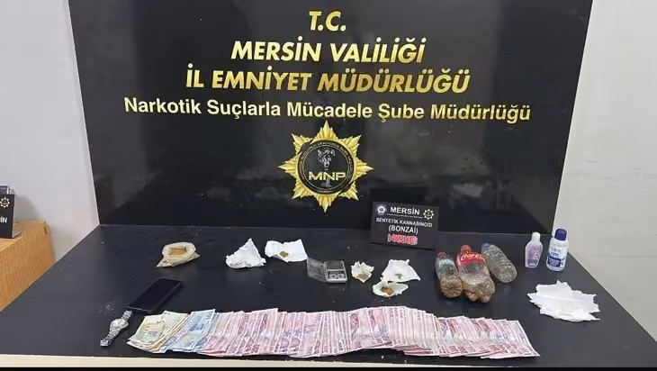 Mersin’de uyuşturucu operasyonu: 2 tutuklama