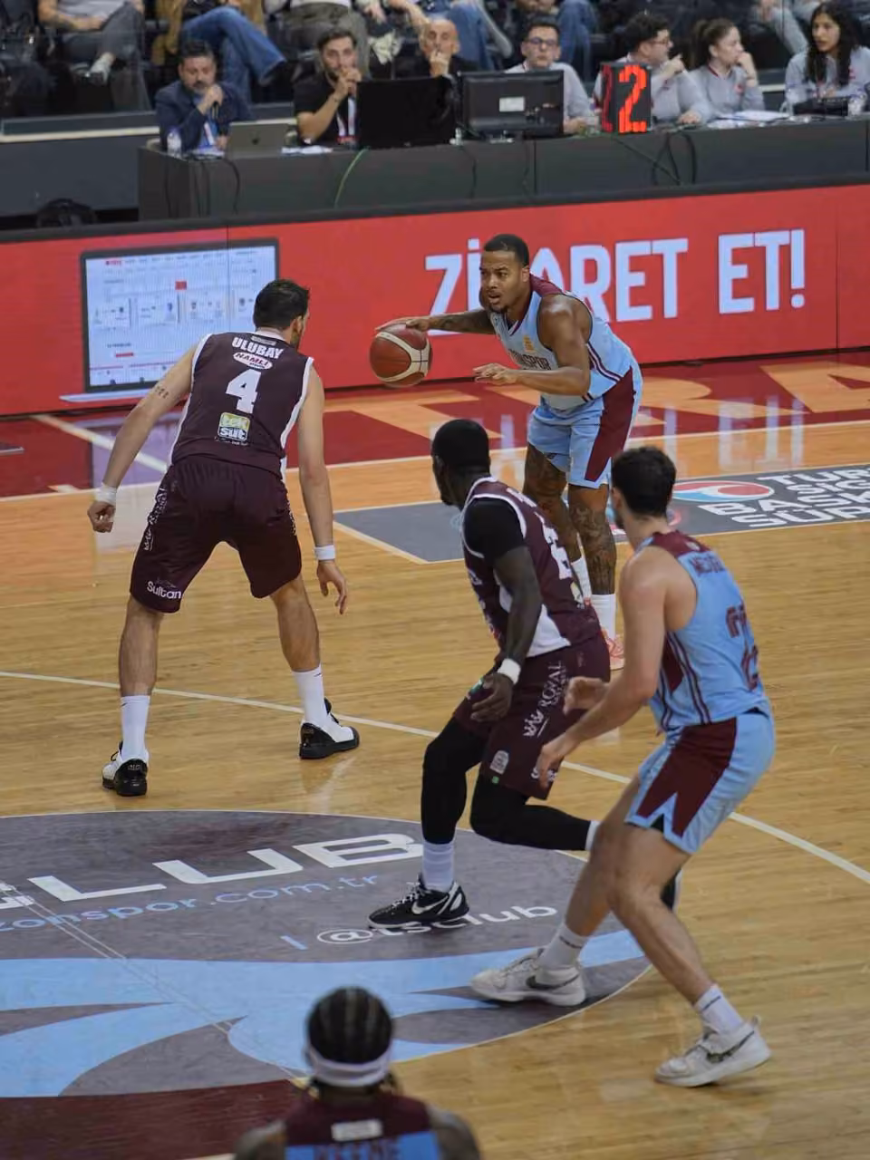 Basketbol Süper Ligi: Trabzonspor: 83 - Bordo Bandırma: 80