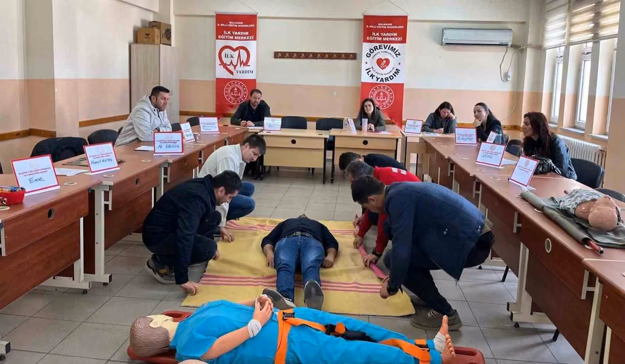 Balıkesir’de öğretmelere hayat kurtaran uygulamalı eğitim