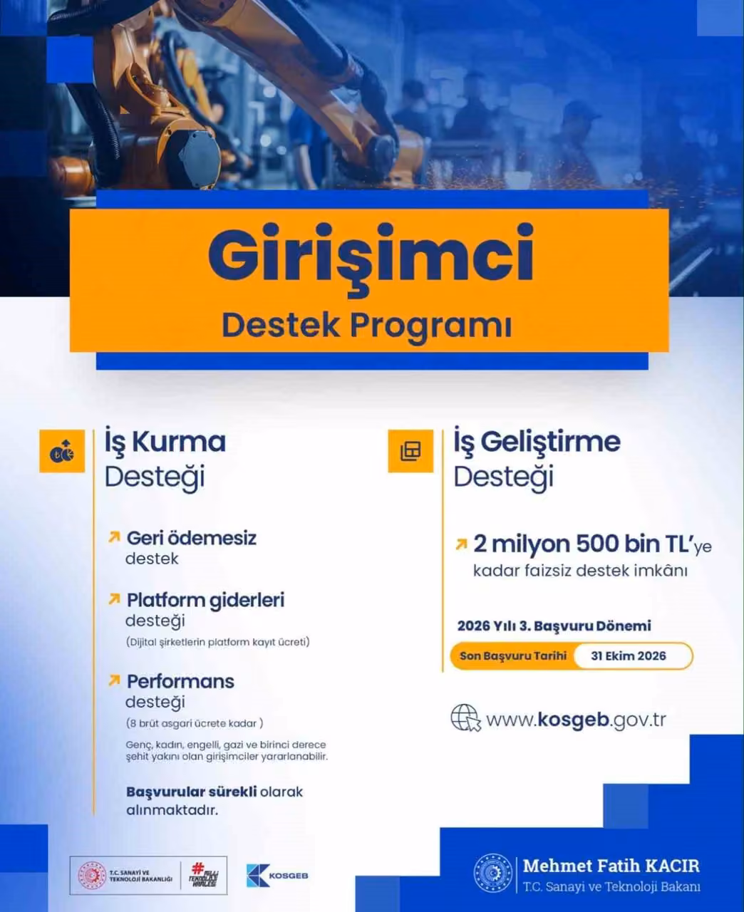 Ağrı’da girişimcilere KOSGEB’den destek imkanı