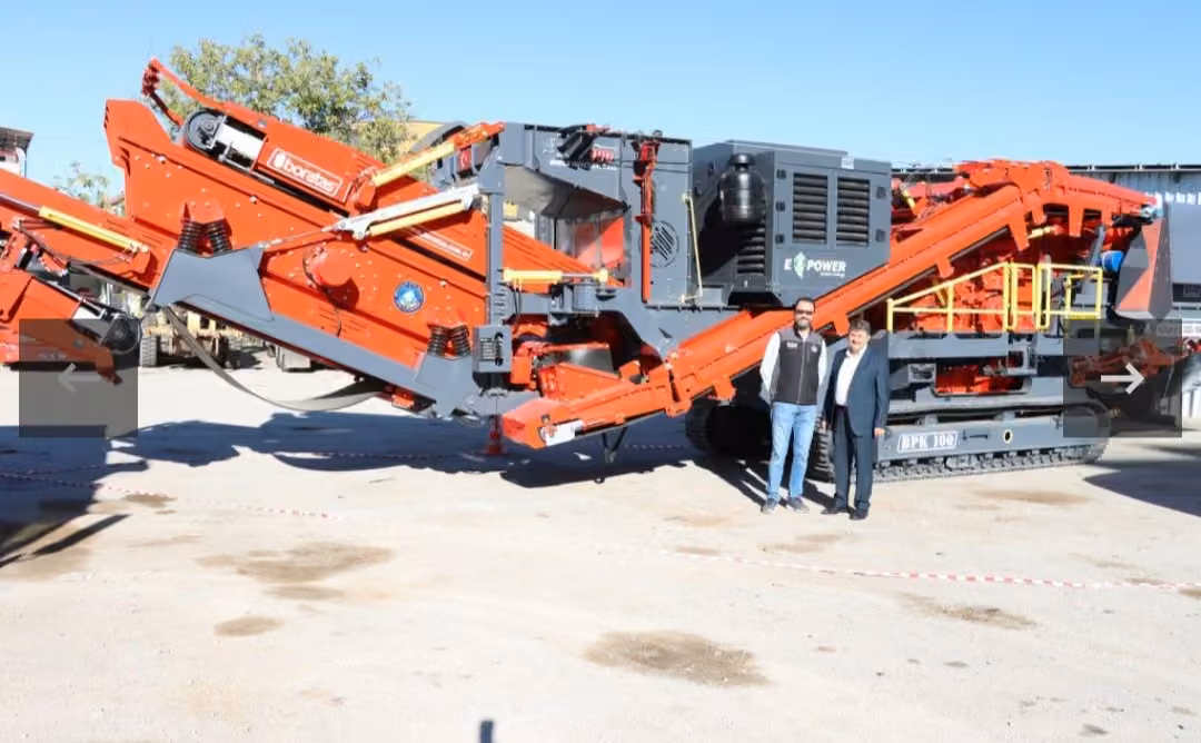 Kütahya İl Özel İdaresi’ne 27 milyon TL’lik mobil taş kırma makinesi
